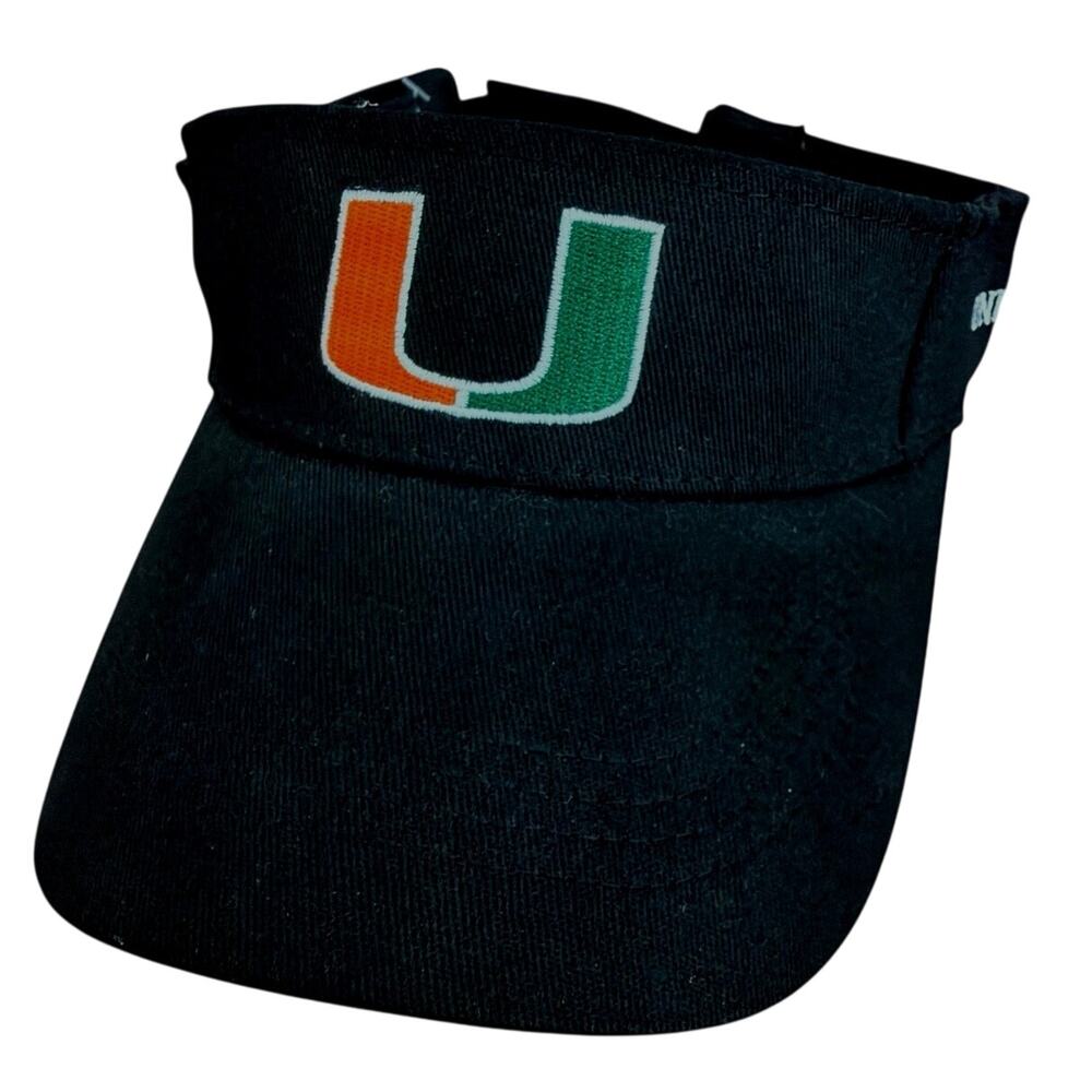 Brand New unisex Miami Hurricanes Visor Hat. embroidered U